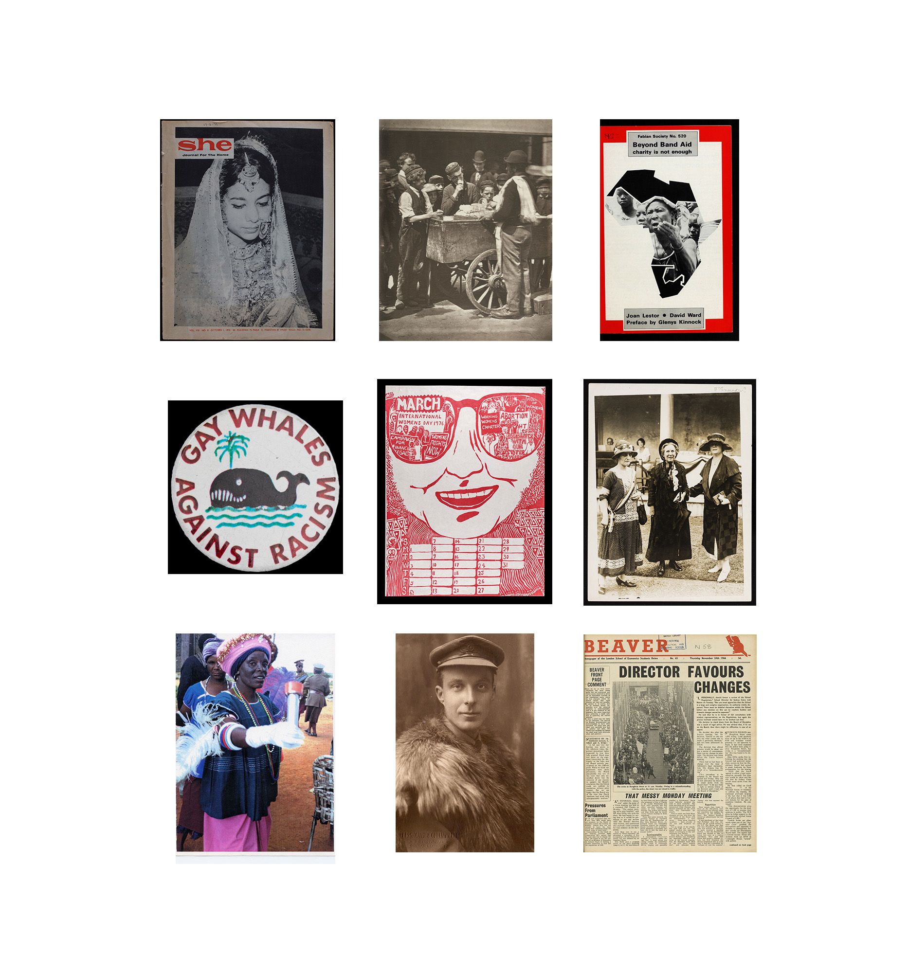 Examples of documents contained in the Library's digitised archives.